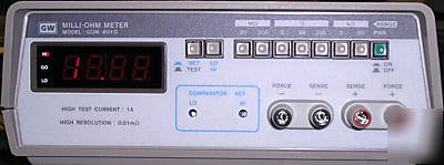 New instek gom-801H milliohmmeter 