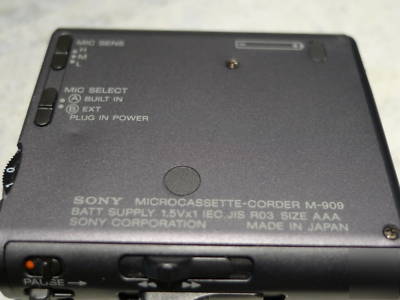 Sony microcassette m 909 near mint
