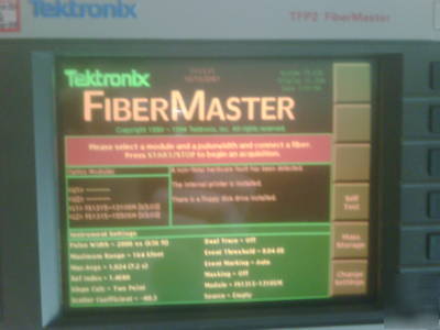 Tektronics fibermaster TFP2 with fs 1315 module 