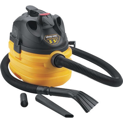 Contractor wet/dry portable shop vac - 5 gallon, 5.5 hp