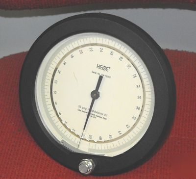 Heise- vacuum test gauge- 0-30IN.hg- 0.05 subdivisions