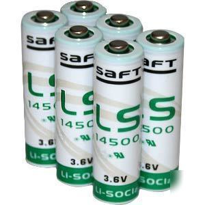 6 saft LS14500 aa 3.6V pc memory lithium battery mac
