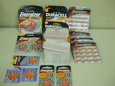 Lot of 25 packs of hearing aid batteries #13 258 total