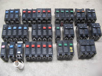 40 cutler hammer bryant br 10-60 amp breaker lot used