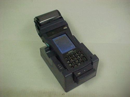 Casio handheld printer terminal it-3000 with base
