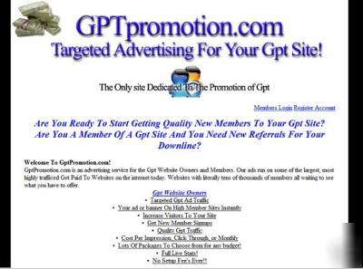 Established website advertising site - gptpromotion.com