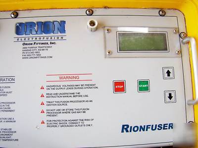 Orion electrofusion polvinylidene acid waste pipe weld