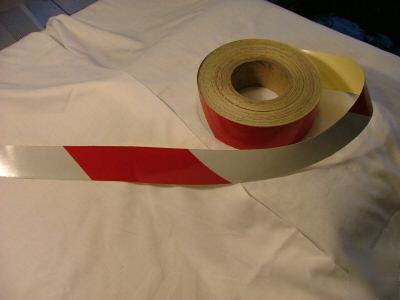 Red/white barricade tape(reflective) 2