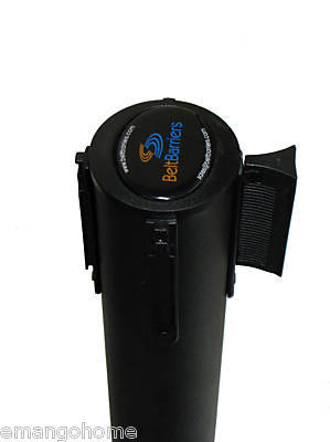 4 blak posts retractable belt crowd control stanchions 
