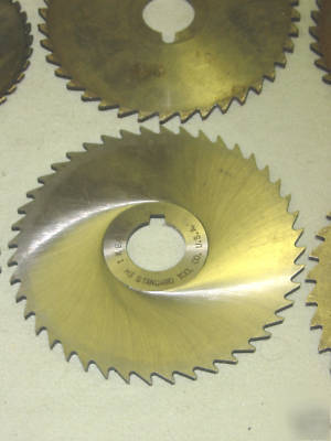 Milling cutters, plain style, hss, 14PC lot