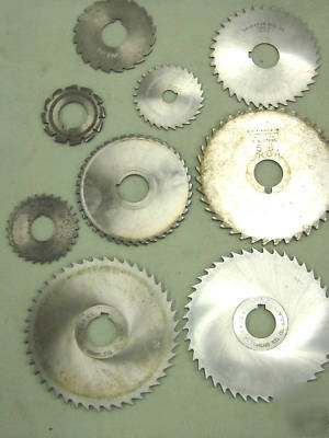 Milling cutters, plain style, hss, 14PC lot