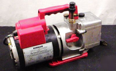 Robinair 15600 6CFM vacuum pump 1/2 hp used 