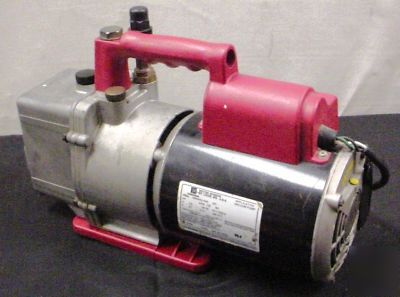 Robinair 15600 6CFM vacuum pump 1/2 hp used 