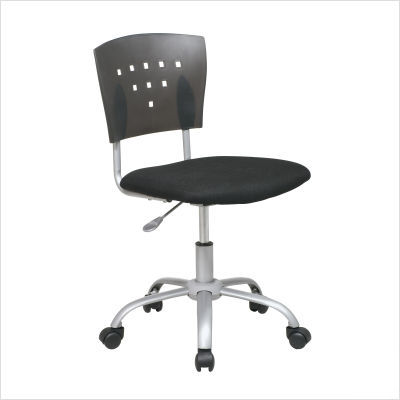 Student chair with black translucent back color: black
