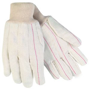 12 pr 100% cotton corded double palm oil rig gloves