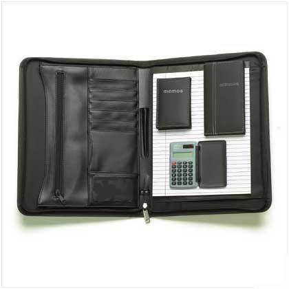 Black portable office pack day planner work organizer