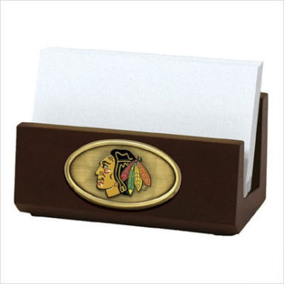 Chicago black hawks business card holder