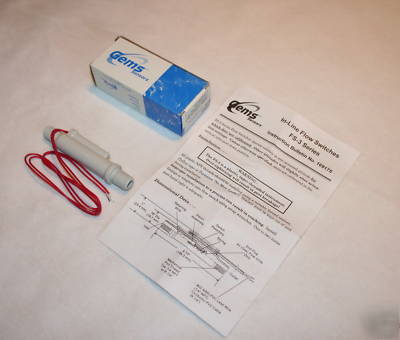 Gems water flow switches sensors for liquid lot of 2 