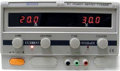 Mastech variable dc power supply 0 - 30 v @ 0 - 20 amps