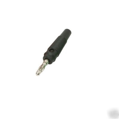 Single pole 4MM bunch pin test plug black x 1