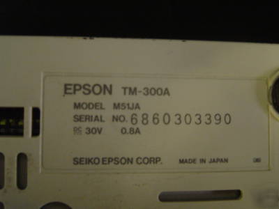 Epson tm-300A series receipt printer pos printer 