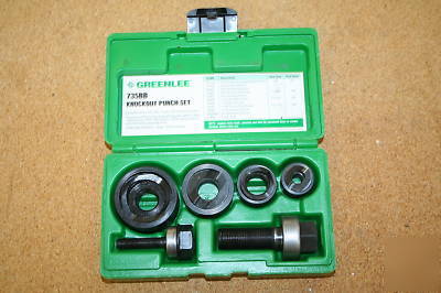 Greenlee knockout punch kit - manual - 735BB