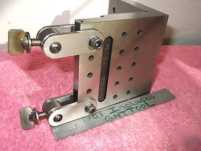 Angle plate toolmaker machinist hardened 1 vee 2 clamp 