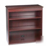 Hon 94000 series bookcase hutch, mahogany, 35-3/4W x...