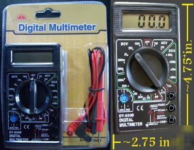 New digital multimeter voltmeter amps ac dc ohms