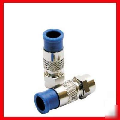 20 pcs. compression coax f connectors gold RG6