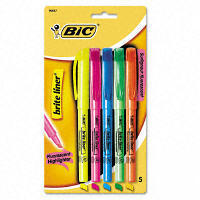 BicÂ® brite liner highlighter 5-color set