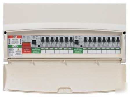 Mk 15 way 17TH edition twin rcd consumer unit