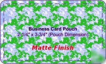 10 mil * matte finish * business card laminating pouch