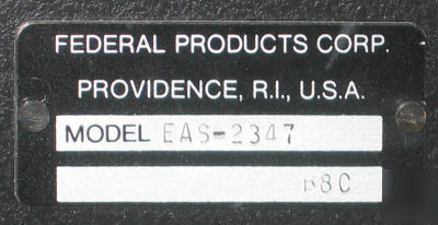 Federal digital amplifier model eas-2347 with egh-11