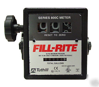 Fill-rite 3 wheel mechanical biodiesel meter (BD807CMK)