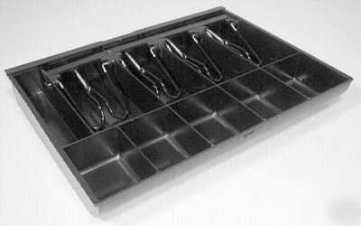 Cash tray 4-bill 5-coin 14 3/8â€w x 10 3/4