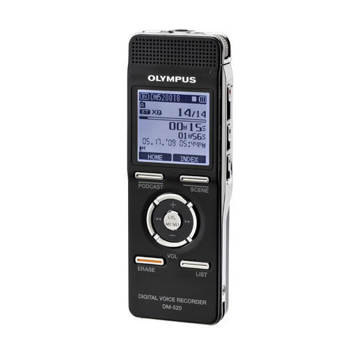 New olympus dm-520 digital voice recorder black 142075 
