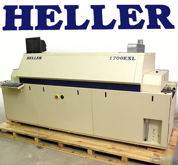 Heller 1700EXL 1706 convection reflow oven 6 zones + N2