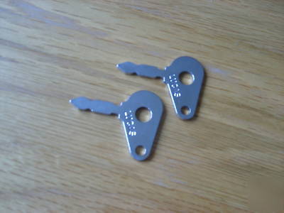 Ignition keys (pair) lucas ignition - chrome finished