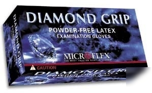 Microflex diamond grip latex gloves, : mf-300-xs