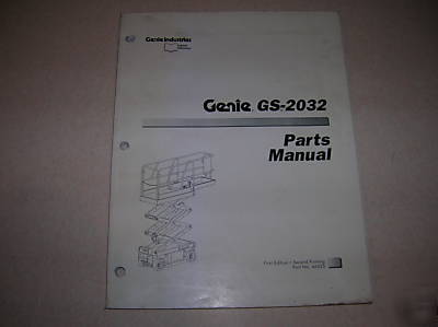 Genie scissor lift gs-2032 parts manual GS2032 # 46325