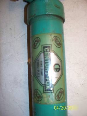 Hein werner hydraulic hand pump 7000 psi century fox 