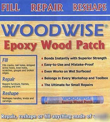 Woodwise epoxy wood patch 2 0Z. 7