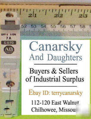 1 ab 1492CB1G070 7 amp circuit breaker 