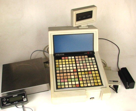 Micros 2700 pos system w/ scale + cc reader