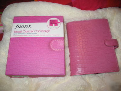Nib b filofax breast cancer pocket organiser 025348 pink