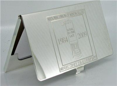 Stainless steel business card case free engraving