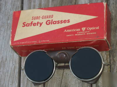 Vintage ao safety goggle sunglass motorcycle steampunk