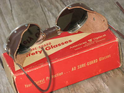 Vintage ao safety goggle sunglass motorcycle steampunk