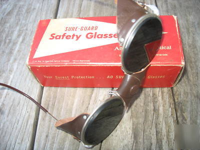 Vintage ao safety goggle sunglass motorcycle steampunk